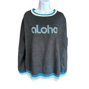 Aloha Embroidered Sweater Classic Colors Unisex - Large